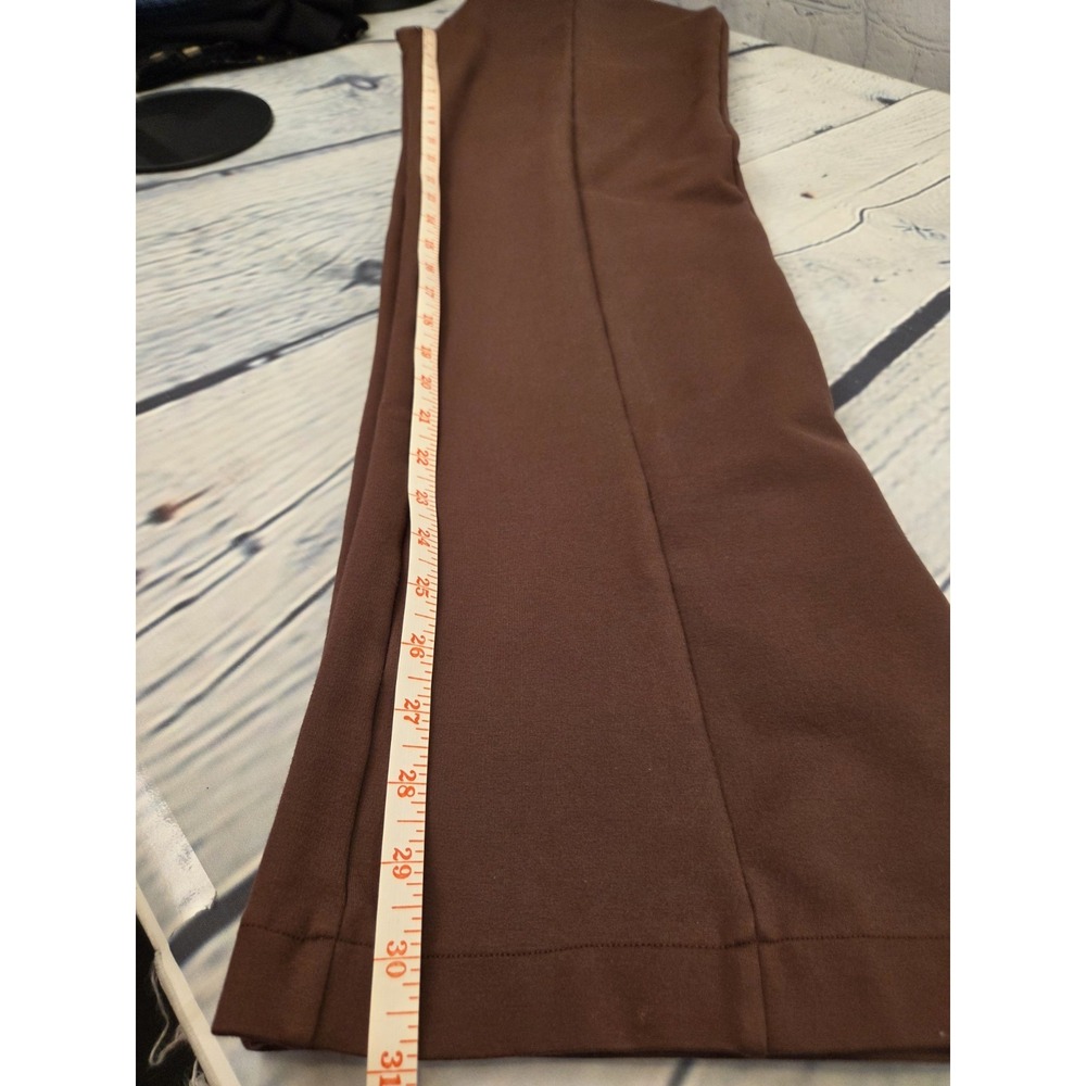 Abercrombie Fitch‎ Brown Wide Leg Structured Pleat Trousers Slit Ankle XL - Picture 10 of 10